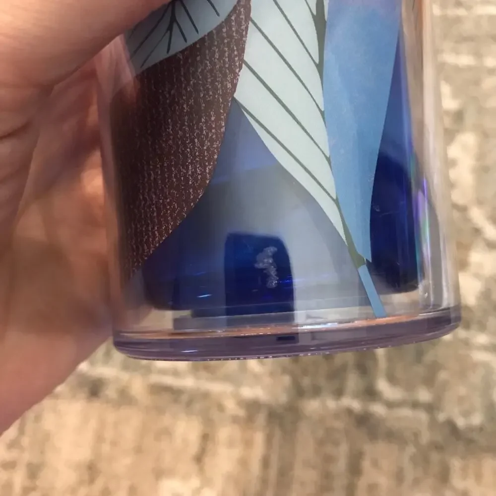 NWT Starbucks Blue Leaf Tumbler